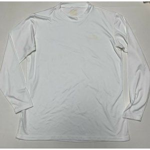 The North Face Womens White Long Sleeve Shirt Size L  Active Wear Layering Top